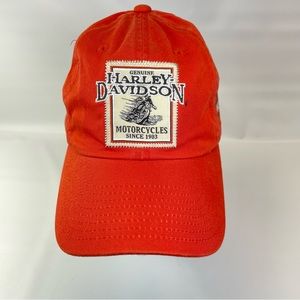 Harley Davidson Motorcycles Hat Strap Back One Size Hook and Loop Closure